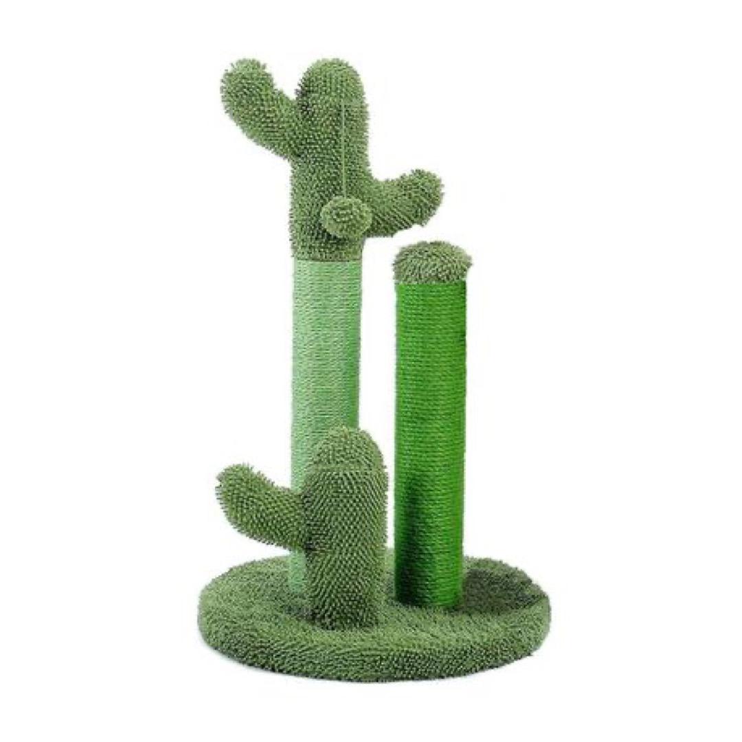 Cactus-Shaped Cat Scratching Post - Green